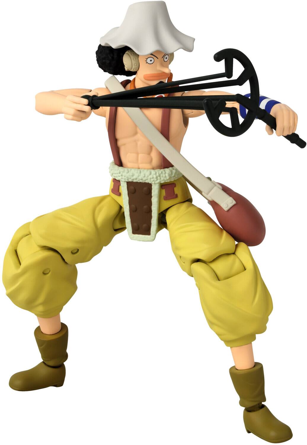 Alt View 4. Bandai - Bandai - One Piece - Anime Heroes - Usopp Action Figure   - COLLECTIBLES - Multicolor.