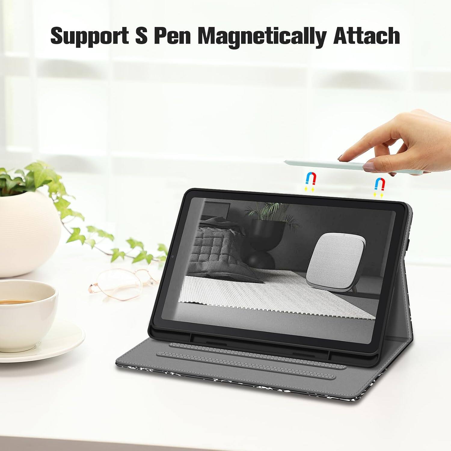 Support S Pen Magnetically Attach