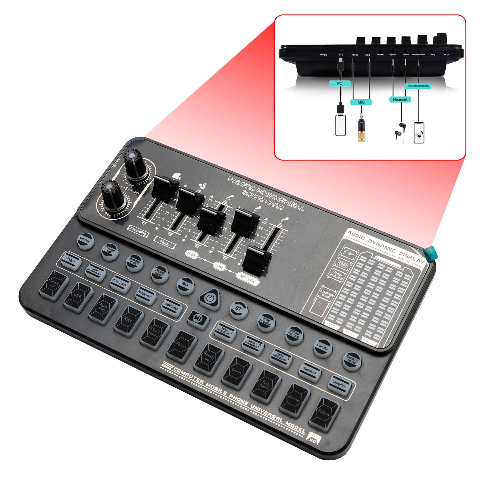 Sure, here is the corrected and grouped text:

---

**I FC Aparment MC**

**NAtanas Uetpe ton 656**

**A Me EN F SOUNIS PROFESSIONAL**

**k L CUNRED REK 2 J 1 N n 2 5 es Reinding 1 4**

**. AUDIO Music a Copge DYNAMIC HSH P 1H00 ETA DISPLAY LOW Acd 2 Poe MC**

**- VCK - Rap - Etan - K Race Ce - Kiss HI leugh Duen' Sdcoa Froud Ms LA Foemy**

**- bey C "I//COMPUTER Ouch Agolaumm Toe Lane MOBILE Tard PHONE Bother UNIVERSAL Fallow MODEL T LO**

---

**PRO PROFESSIONAL SOUND CARD**

**DYNAMIC DISPLAY**

**AUDIO OUTPUT**

**VOLUME**

**MIC**

**LINE IN**

**PC**

**ACCOMPAIMENT**

**HEADSET**

**COMPUTER MOBILE PHONE UNIVERSAL MODEL T LO**

---

This text appears to be a mix of various labels and descriptions related to a sound card or audio interface.