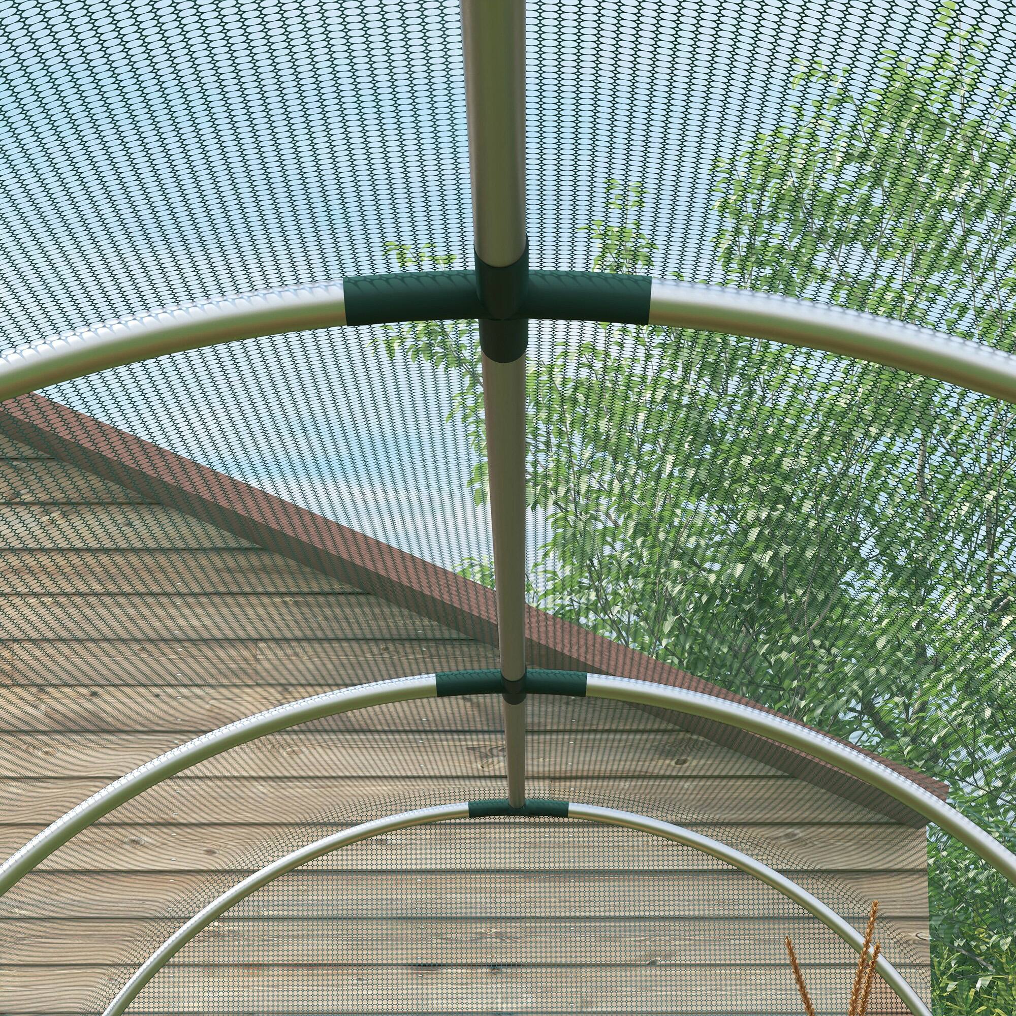 Alt View 8. Outsunny - Steel Crop Cage, Plant Protection Tent with Zippered Door - Green.