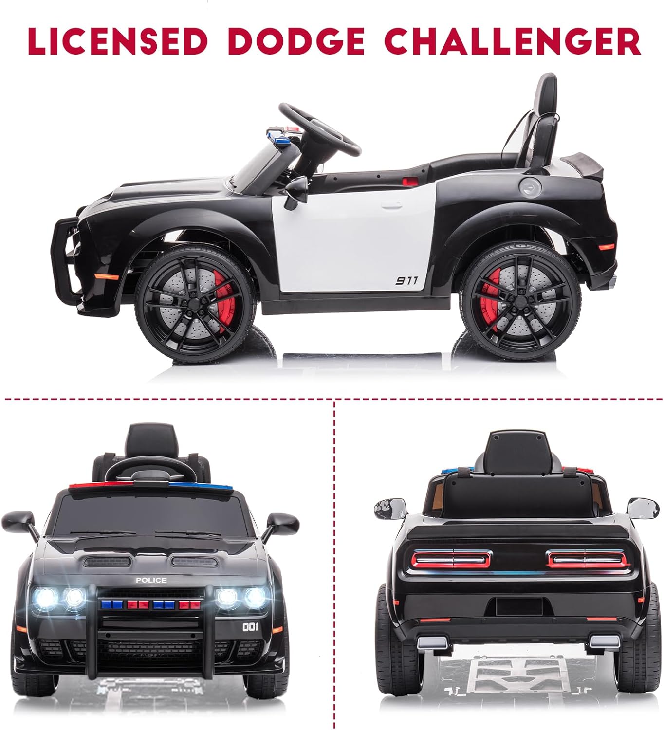 LICENSED DODGE CHALLENGER

911

POLICE

001