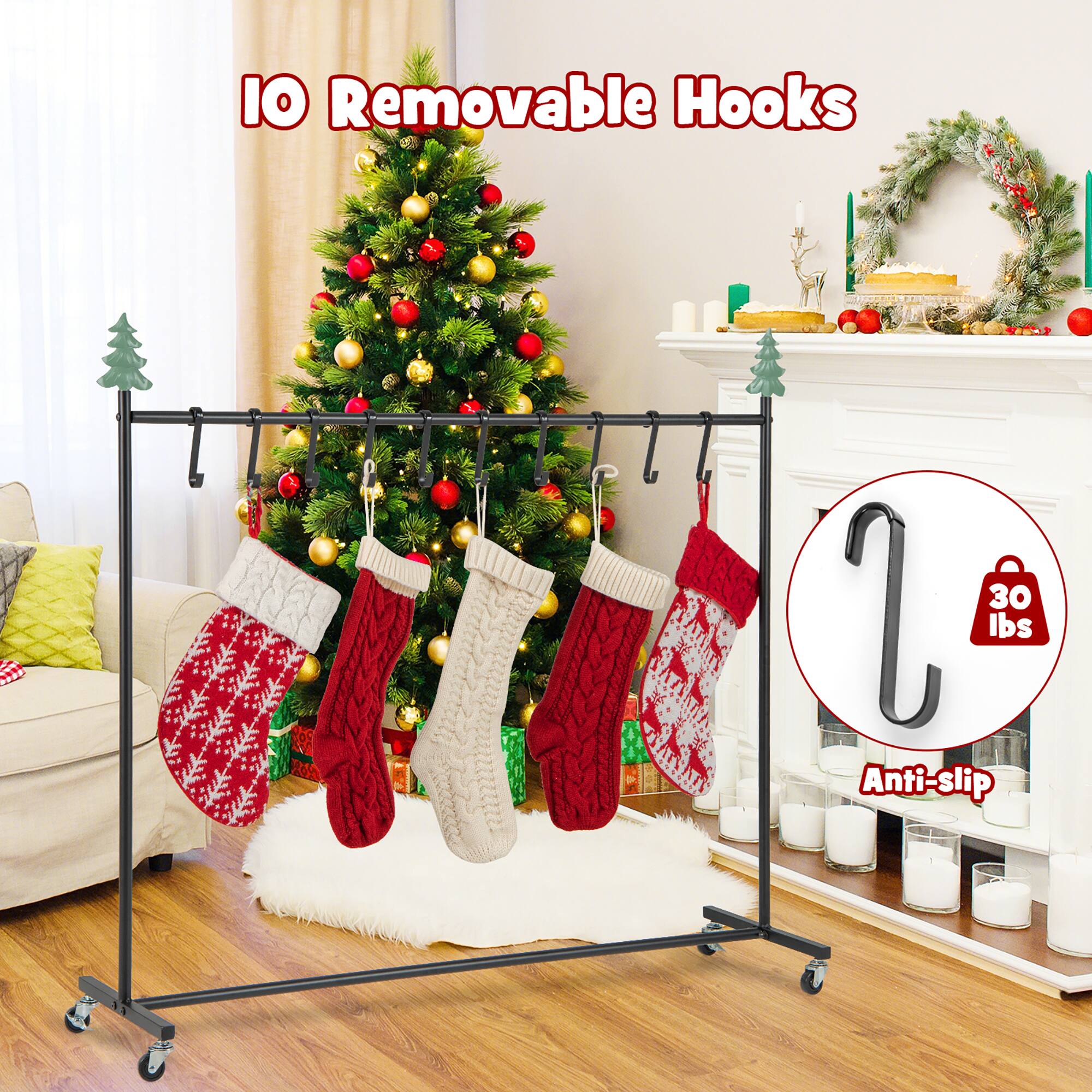 IO Removable Hooks  
30 lbs Anti-slip