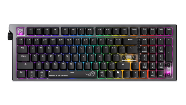 ASUS - ROG Strix Morph 96% Wireless Mechanical RGB Gaming Keyboard with Hot-Swappable ROG NX Snow Switches - Black