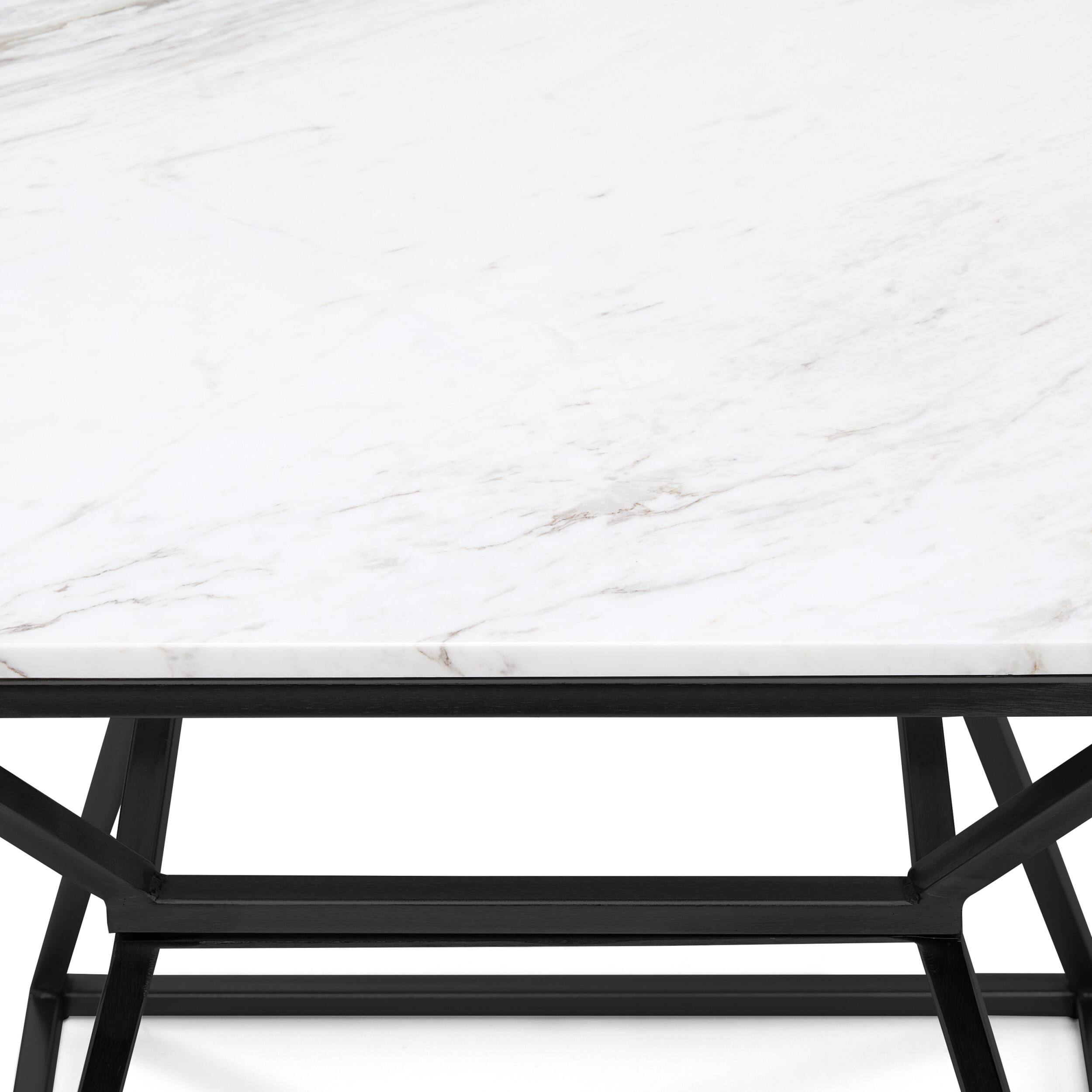 Alt View 14. Adore Decor - Audrey Tall Marble Side Table - Black.