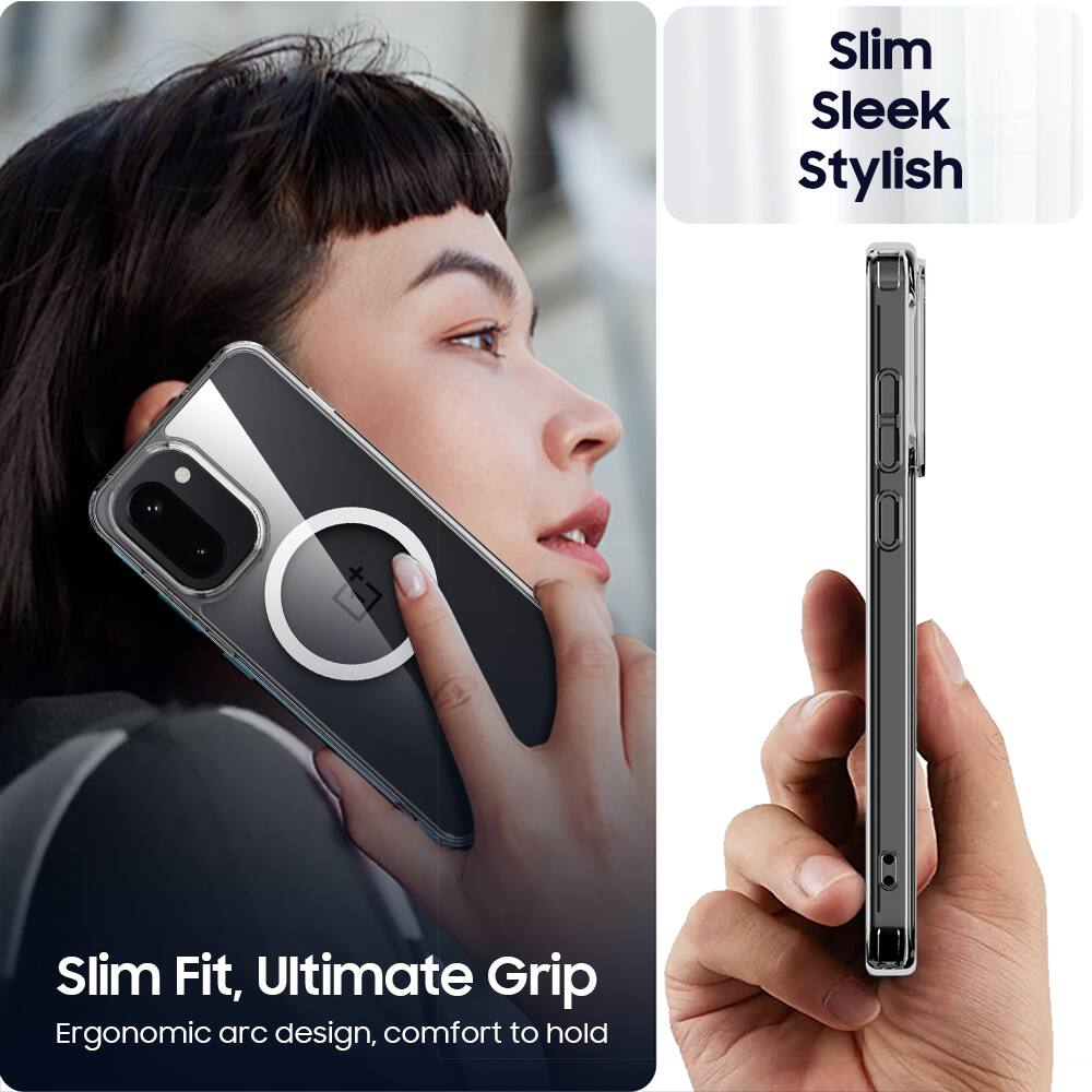 Slim Sleek Stylish  
Slim Fit, Ultimate Grip  
Ergonomic arc design, comfort to hold