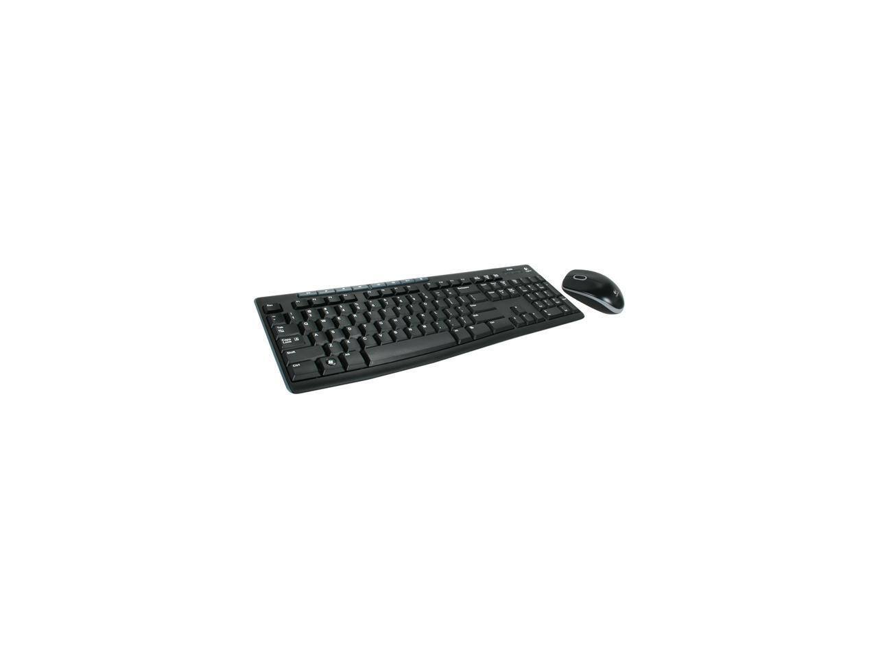 Logitech - Media Combo MK200 Full-Size Keyboard and High-Definition Optical Mouse - Black