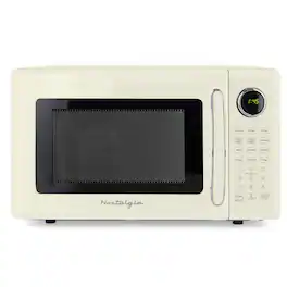 Nostalgia - Retro 1.1 cu. ft. Countertop Microwave Oven - Ivory