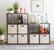 Alt View 14. Linon Home Décor - Chabis 4-Cubby Storage Cabinet - Gray.