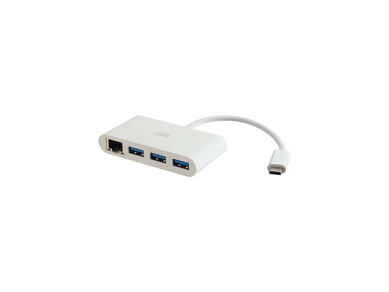 Cables to Go - C2g Usb C Hub With Ethernet - 3-Port Usb Hub