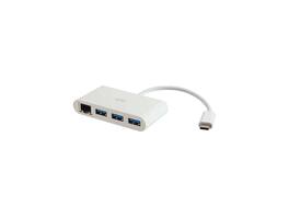 Cables to Go - C2g Usb C Hub With Ethernet - 3-Port Usb Hub