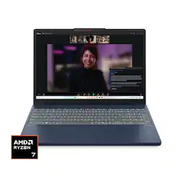 Lenovo - IdeaPad Slim 3 15.3" 2k Touchscreen Laptop - AMD Ryzen 7 155 2026 - 16GB Memory - 256GB SSD - Cosmic Blue