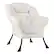 Front. Costway - Stylish Large Lazy Chair with Cozy Head Pillow and Seat Armrests - Beige.