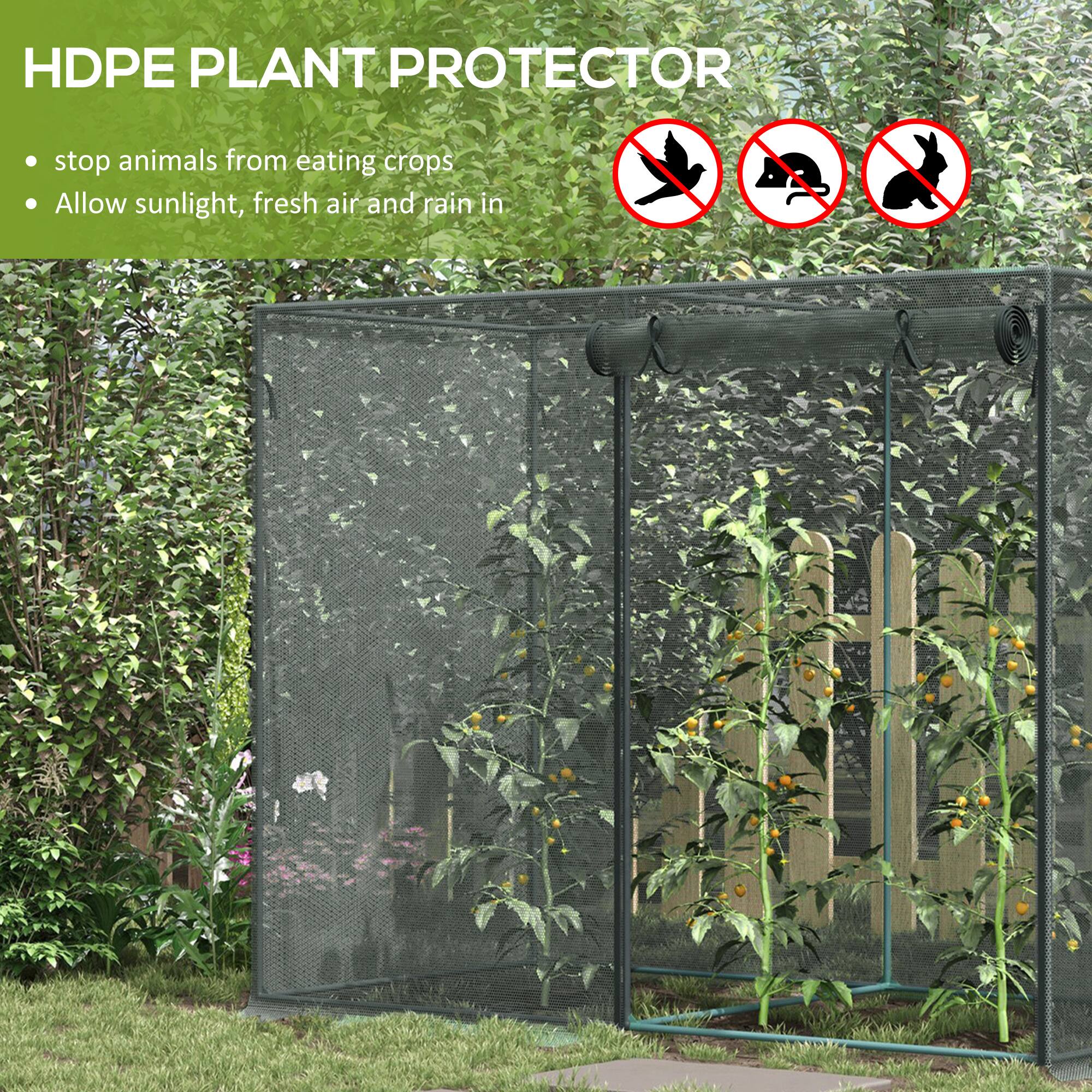 HDPE PLANT PROTECTOR

- stop animals from eating crops
- Allow sunlight, fresh air and rain in