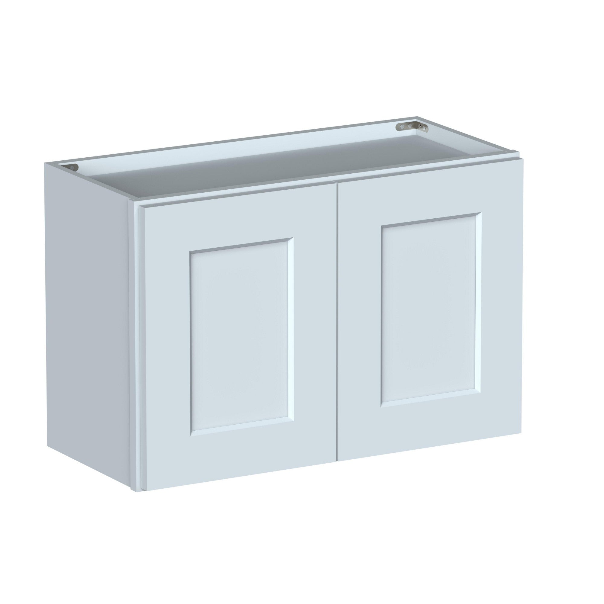 Alt View 1. Boyel Living - 27in.W x12in.D x18in.H WALL CABINET Fully assembled Cabinet With Two HDF Doors - Gray.