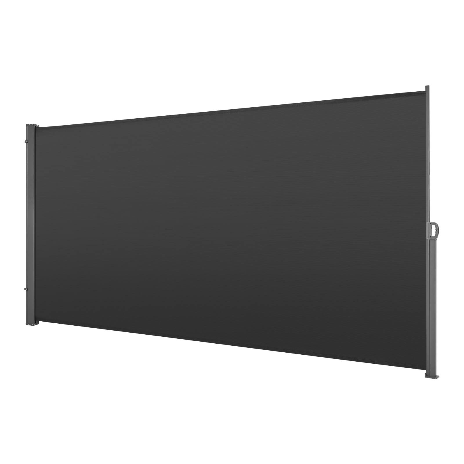Alt View 5. VEVOR - Retractable Side Awning, 73" x 165" Patio Retractable Side Screen with 180 g/m² Polyester Fabric, Waterproof Sunshade - Gray.
