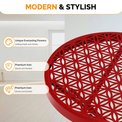 MODERN & STYLISH

- Unique Everlasting Flowers: Adding Depth and Artistry
- Premium Iron: Sturdy and Durable