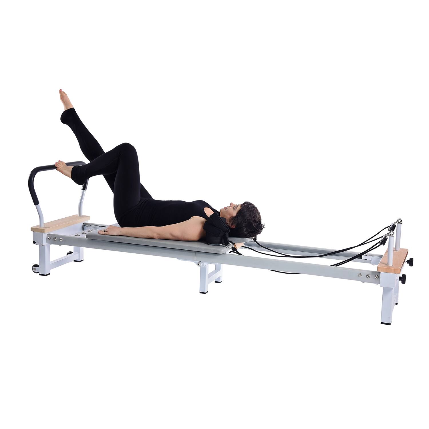 Alt View 3. Stamina Products - Stamina 55-5610 AeroPilates Precision Series Reformer Resistance Workout System - Gray.