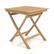 Angle. Costway - 27.5" Patio Bistro Table with Slatted Tabletop Indonesia Teak Wood & Thickened Top - Natural.