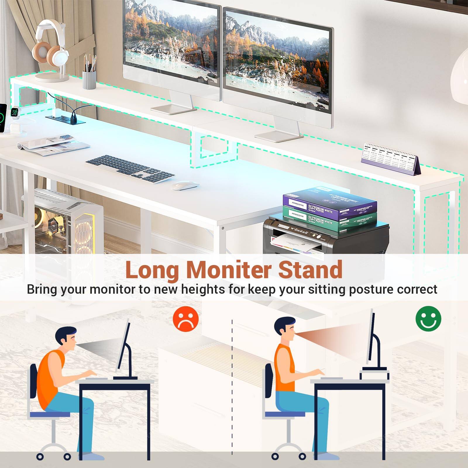 - M - MUTVIN FO 24dee  
Long Monitor Stand  
Bring your monitor to new heights for keep your sitting posture correct