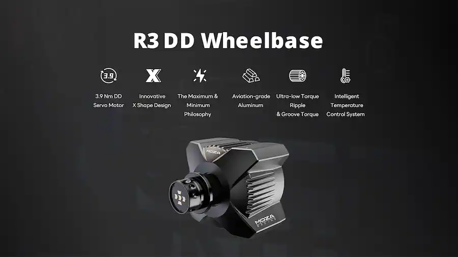 Moza Racing R3 Direct Drive Sim Racing Bundle with 3.9Nm of force for ...