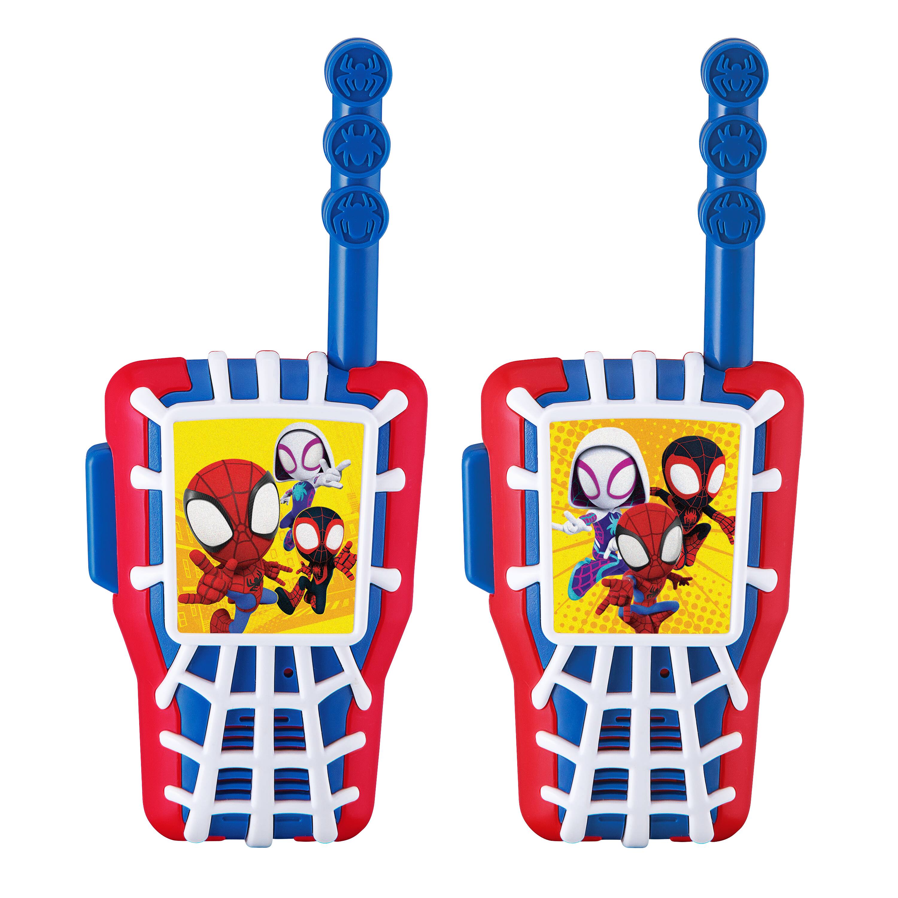 Front. eKids - eKids Spidey and His Amazing Friends Walkie Talkies for Kids, Two Way Radios for Indoor or Outdoor Games - Multicolor.