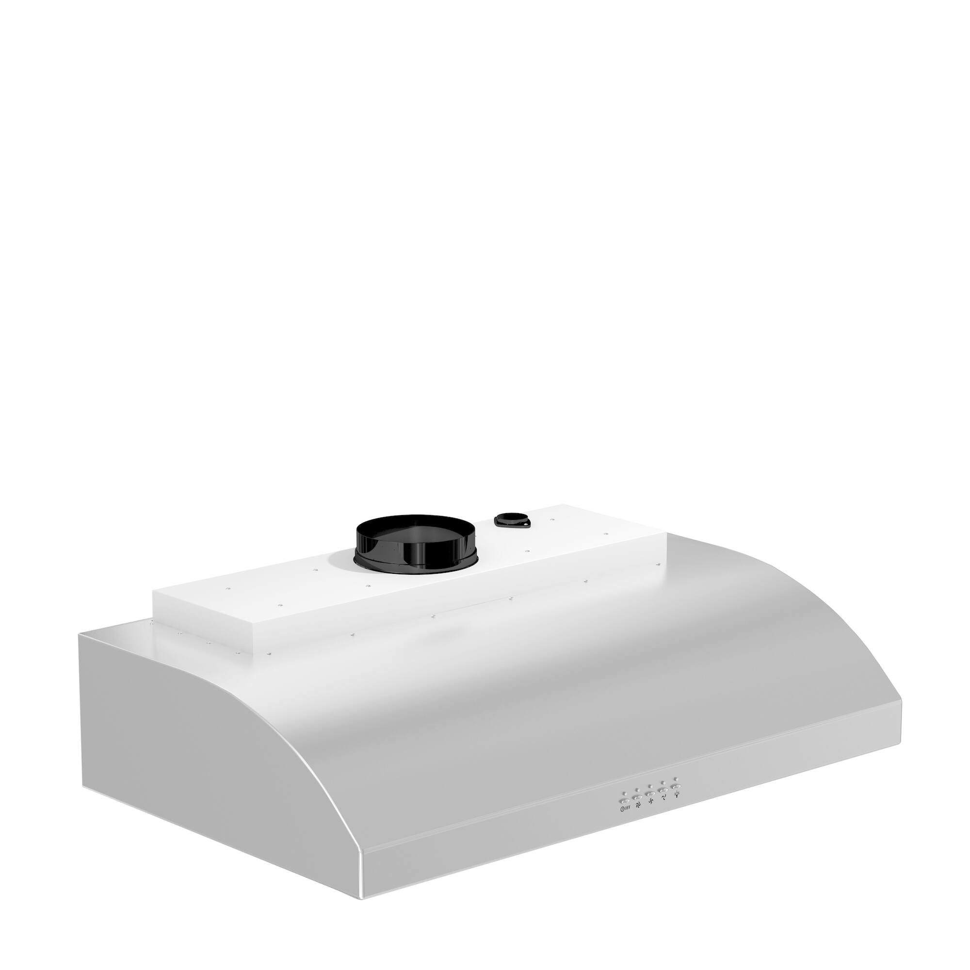 Left. ZLINE - 30" Externally Vented Range Hood - Brushed Stainless Steel.