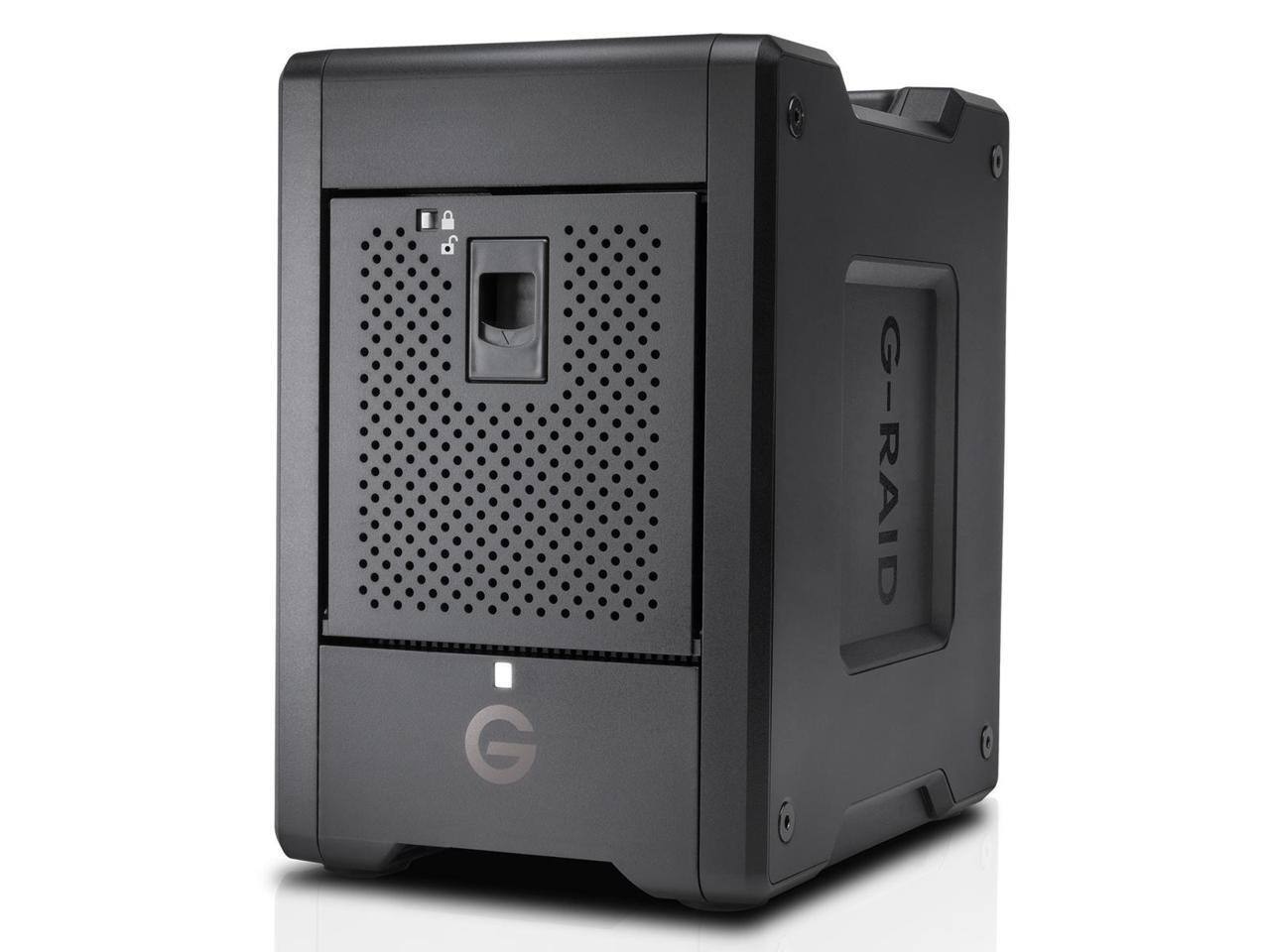 Alt View 1. SanDisk Professional - SanDisk Professional GRaid Shuttle 4 72TB Desktop Hard Drive - Black.