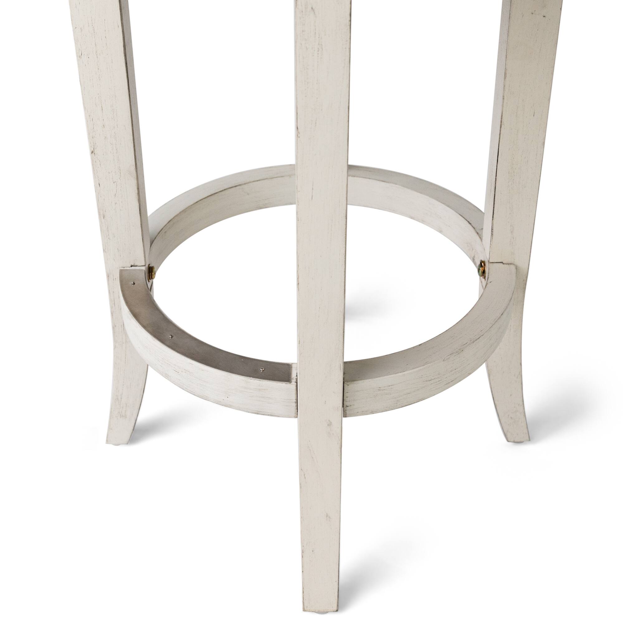 Alt View 6. Maven Lane - 31' Eva Bar Stool in White Oak Finish with Fabric Upholstery - White Oak.