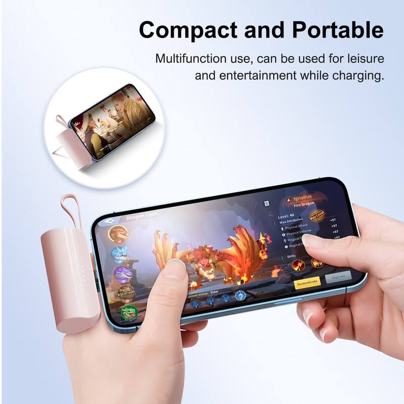 Compact and Portable  
Multifunction use, can be used for leisure and entertainment while charging.

Dragon Cave  
Ignatius  
Fire Dragon  
Level: 43  
Level Attributes  
- Max Attack: +97  
- Physical Attack: +97  
- Physical Defense: +97  
- Magical Attack: +97  
- Magical Defense: +97  
- Skills: +97  

Domesticate