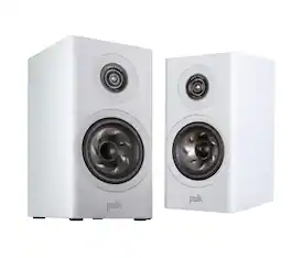 Polk Audio - Polk Reserve R100 Bookshelf Speaker, 1" Pinnacle Ring Tweeter & 5.25" Turbine Cone Woofer (Pair) - White