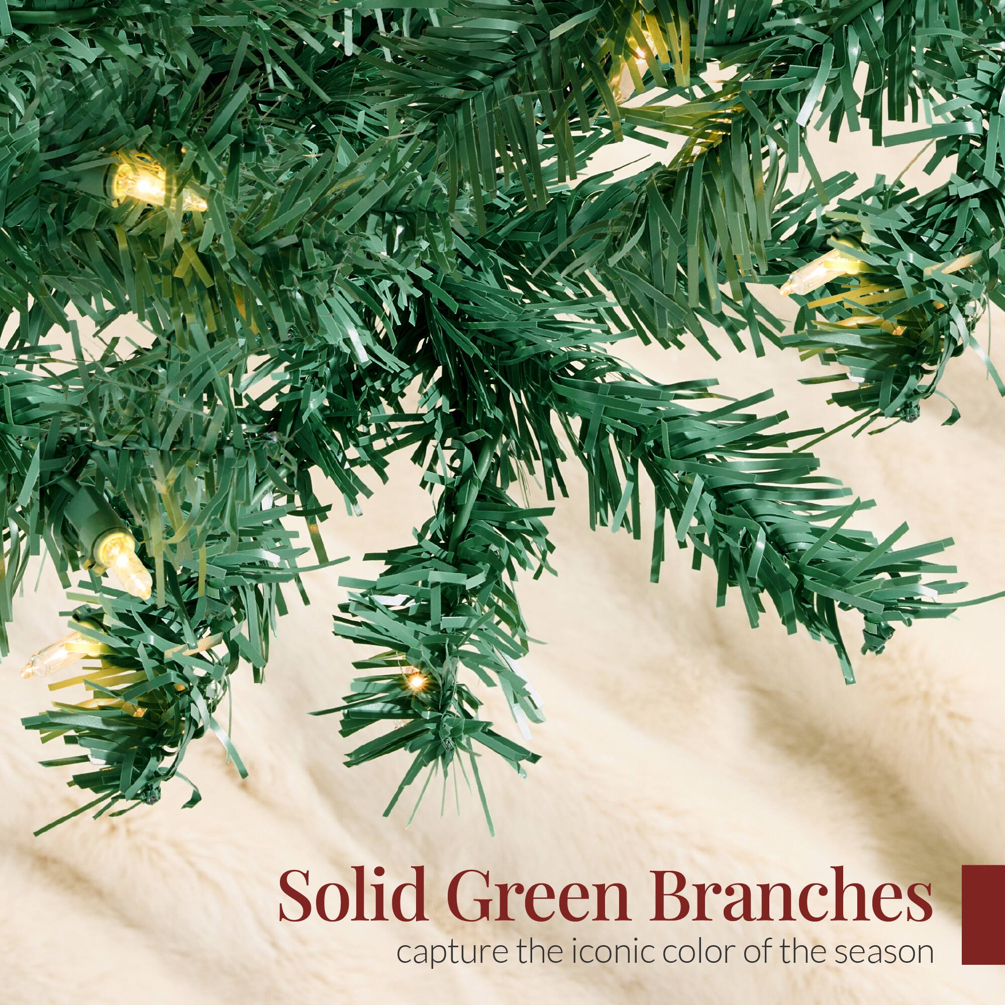 Solid Green Branches capture the iconic color of the season.