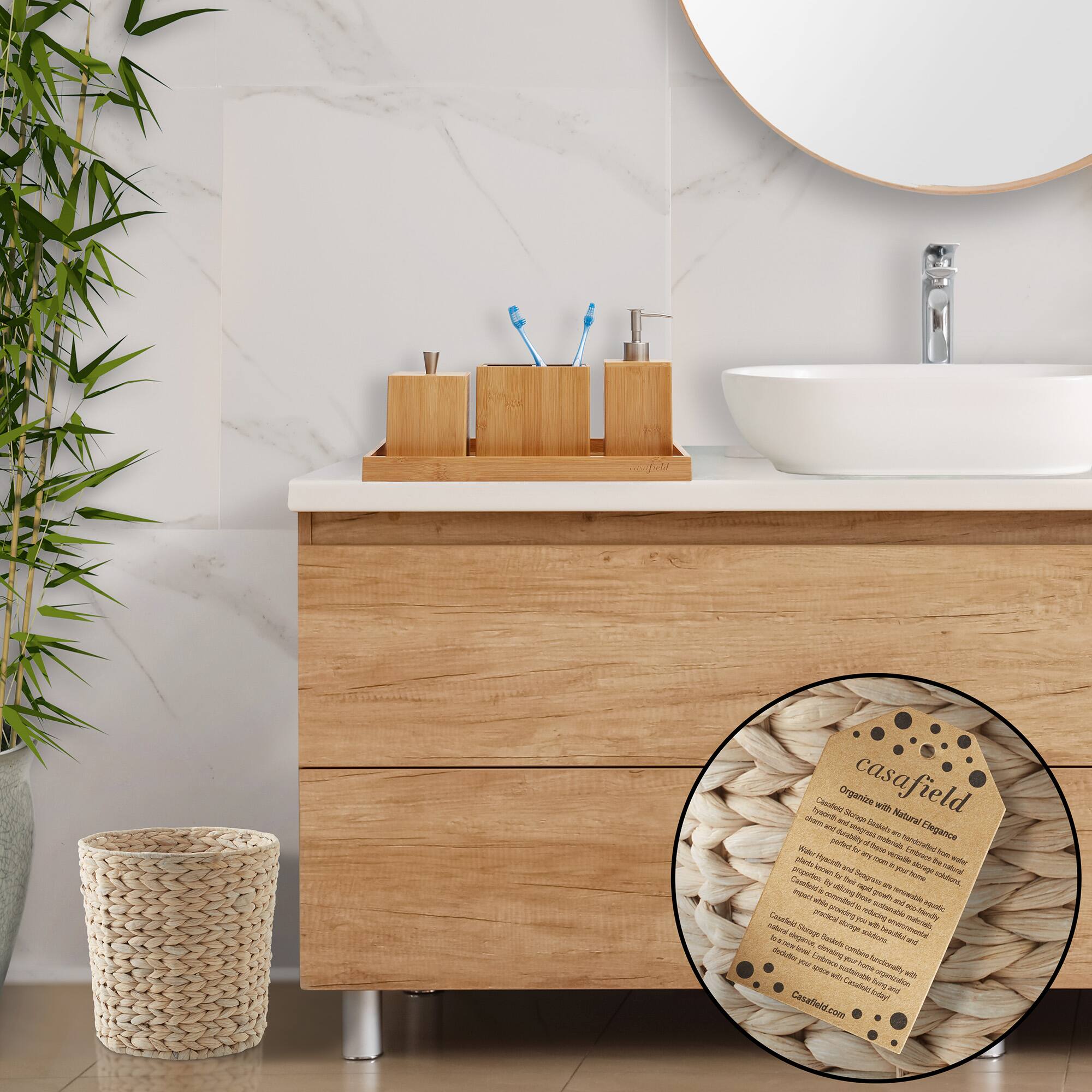 casafield

Organize with Natural Elegance.

Casafield is a brand that combines functionality with natural elegance. Our products are designed to bring a touch of nature into your home, using sustainable materials and eco-friendly practices. We believe in creating spaces that are not only beautiful but also kind to the planet.

Our products are made from high-quality, natural materials such as bamboo, rattan, and recycled paper. We focus on creating items that are both stylish and practical, perfect for organizing your home in a way that feels light and airy.

Casafield is committed to sustainability. We use recycled and recyclable materials whenever possible, and our manufacturing processes are designed to minimize waste. We believe that beautiful design and environmental responsibility can go hand in hand.

Explore our collection and discover how to bring a touch of nature into your home. Casafield - where functionality meets natural elegance.

casafield.com