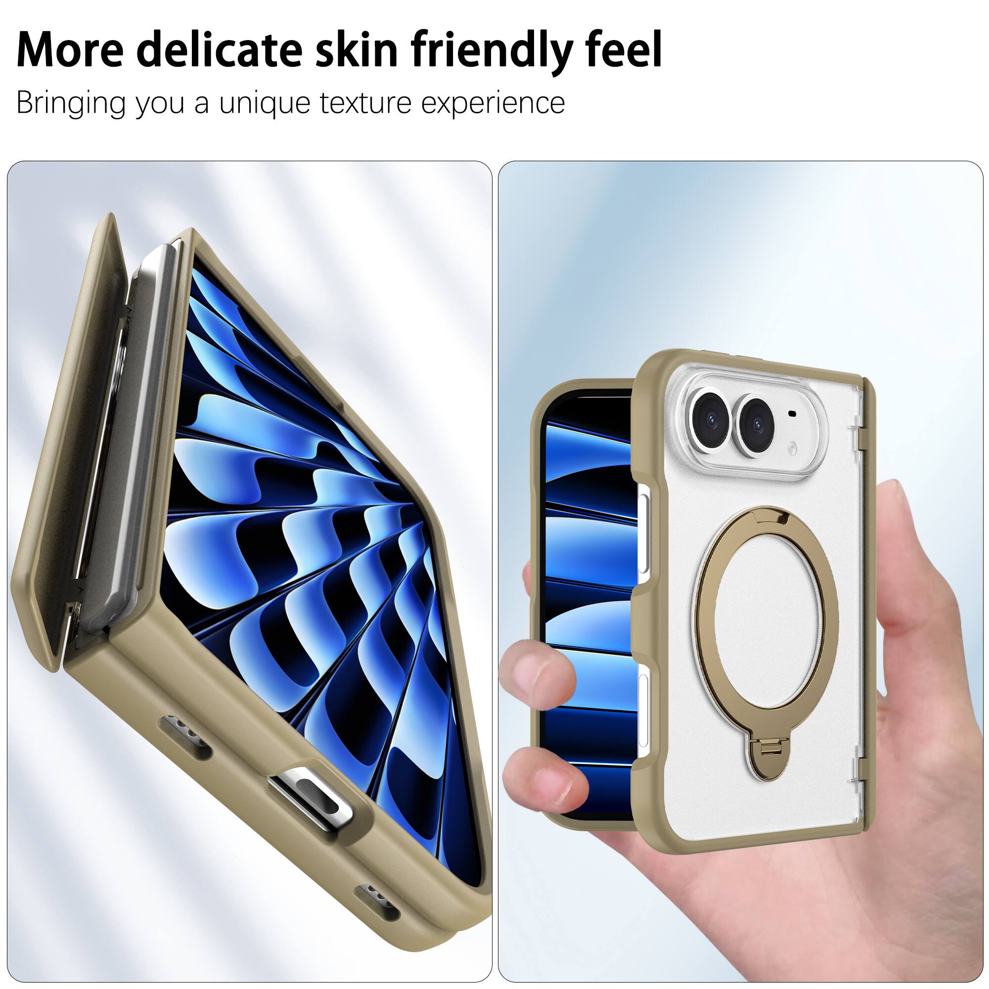 More delicate skin friendly feel  
Bringing you a unique texture experience