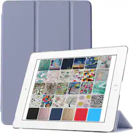 DuraSafe Cases - iPad mini 4 7.9" 2015 Lightweight Smart Cover with Hard PC Back A1538 A1550 A2133 A2124 A2126 A2125 - Gray
