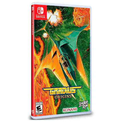 Nintendo Switch. Gradius Origins. Everyone 10+. Limiter Run. Konami. ESRB - E10+ (Everyone 10+)
