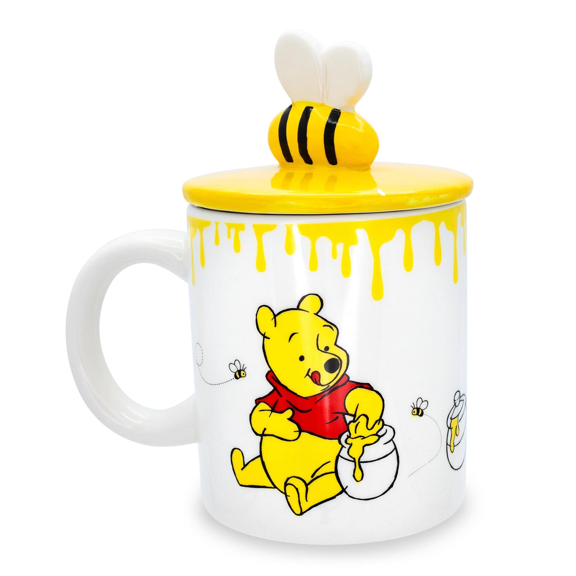 Alt View 10. Disney - Disney Winnie The Pooh Hunny Pot Ceramic Mug With Lid | Holds 18 Ounces - Yellow.