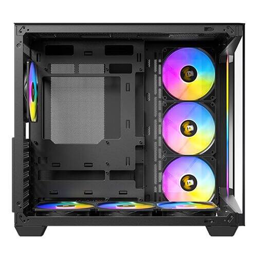 Back. Antec - Antec C5 ARGB, 7x 120mm ARGB Fans, 10 Fan Support, Type-C 3.2 Gen 2, Tempered Glass, 360mm Radiator, Mid-Tower ATX Case - Black.
