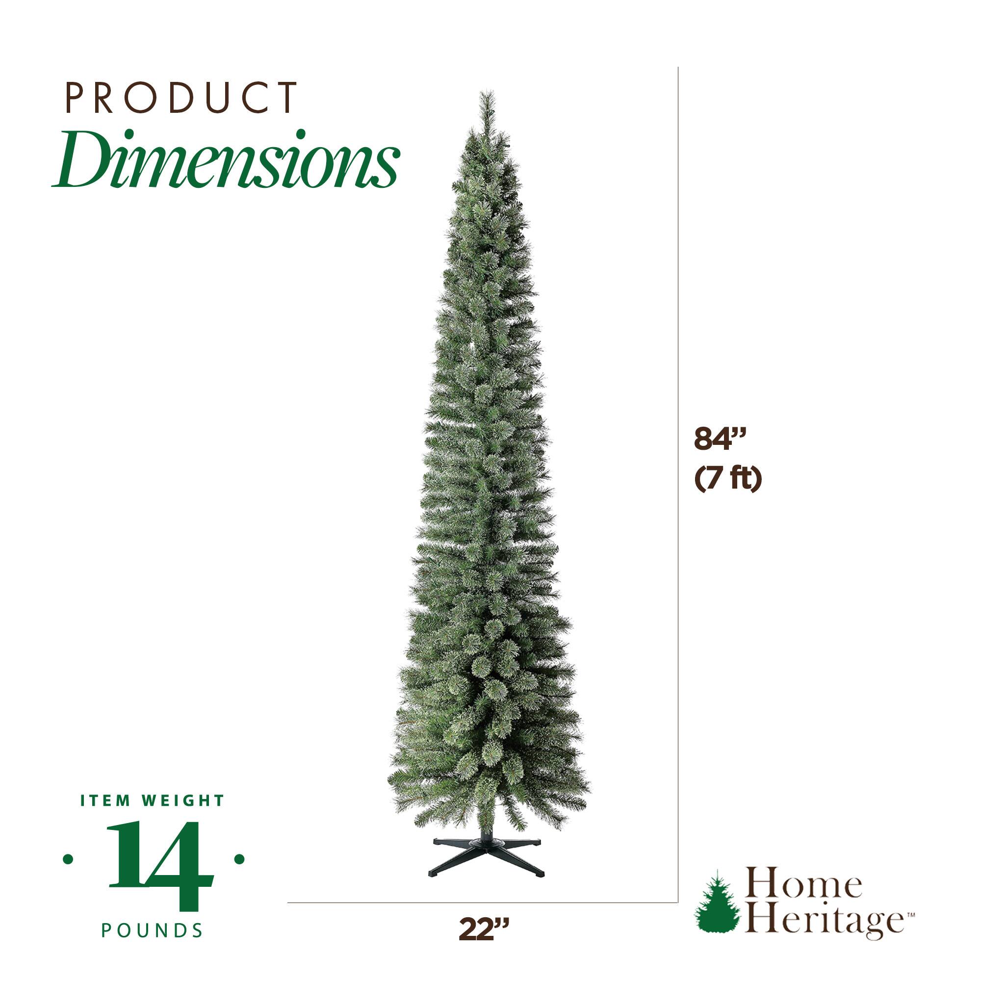 PRODUCT Dimensions  
84" (7 ft)  

ITEM WEIGHT 14 POUNDS  

Home Heritage™  
22"
