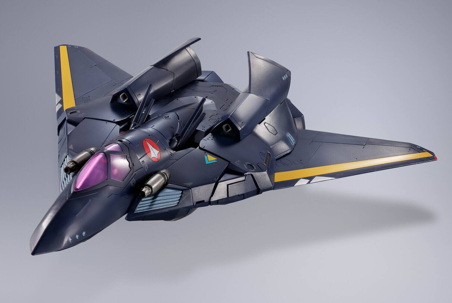 Alt View 2. PopMarket - Tamashii Nations - Macross 7 - DX Chogokin - VF-17S Nightmare Stealth Valkyrie Action Figure   - COLLECTIBLES - Multicolor.