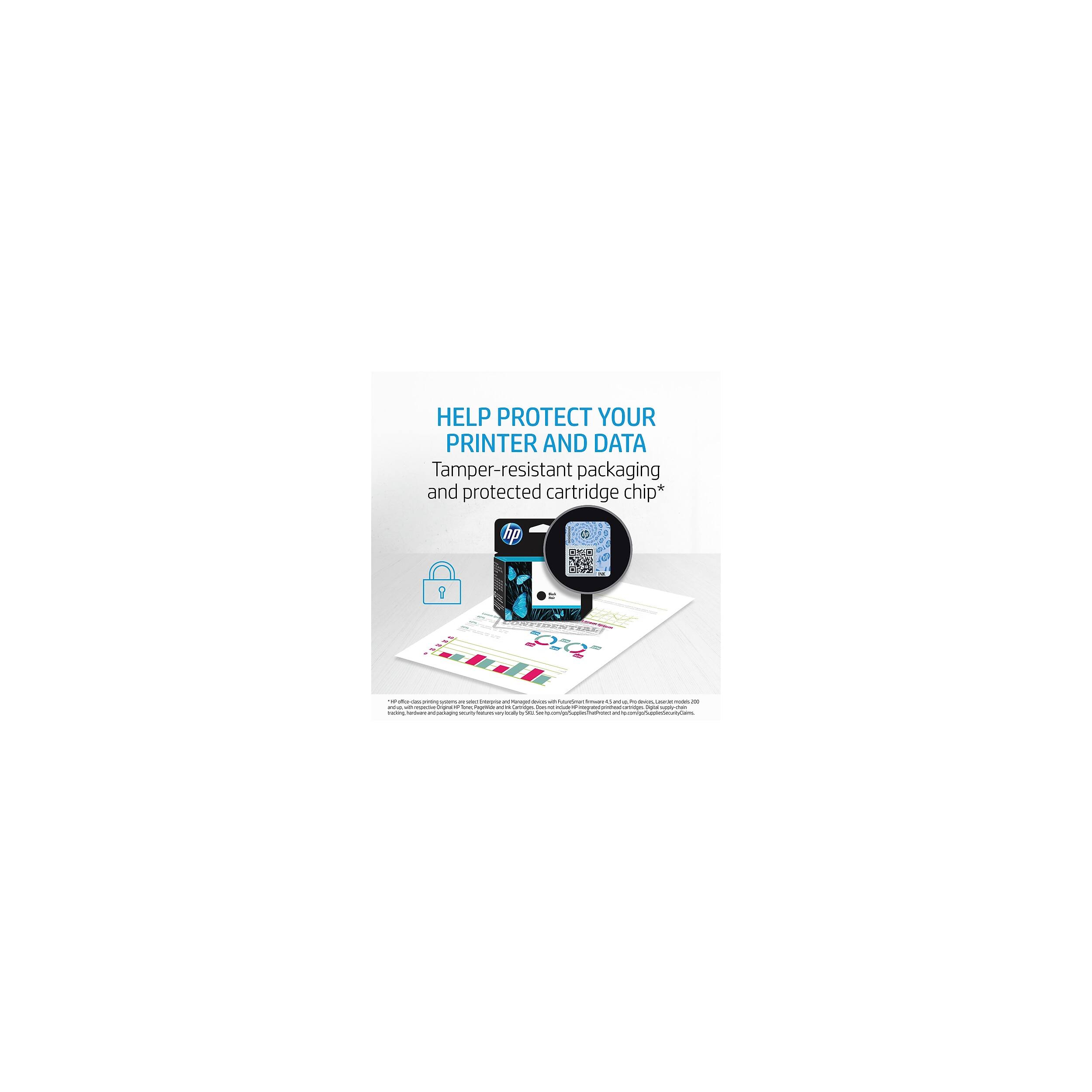 HELP PROTECT YOUR PRINTER AND DATA  
Tamper-resistant packaging and protected cartridge chip*