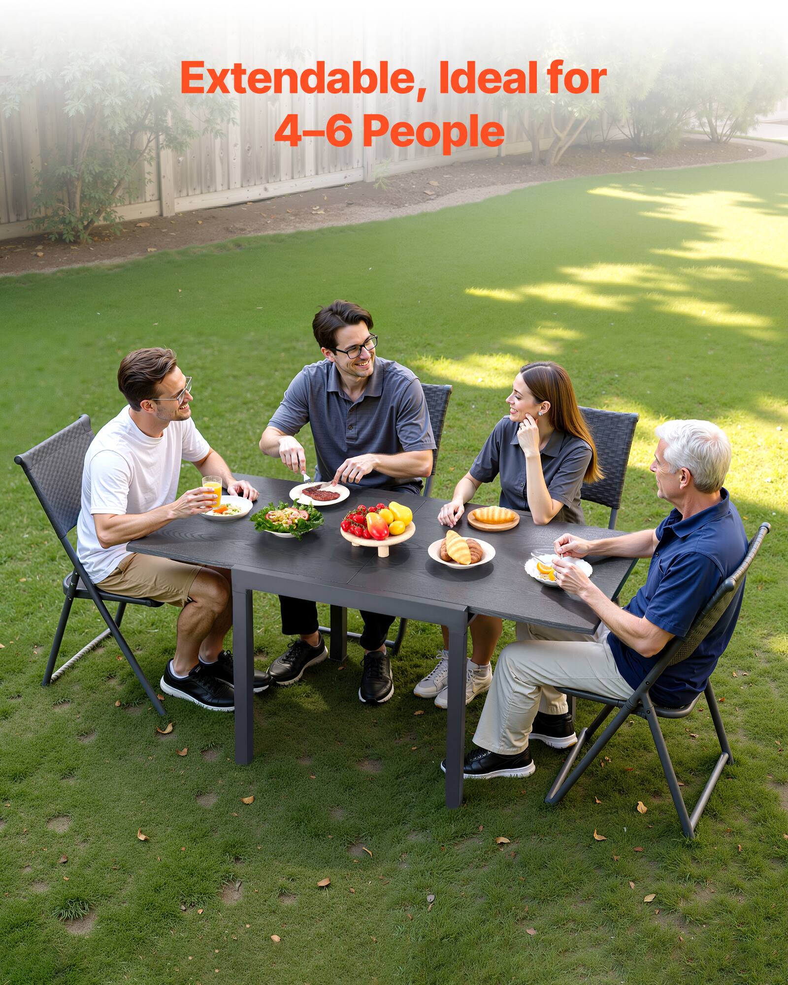 Extendable, Ideal for 4-6 People