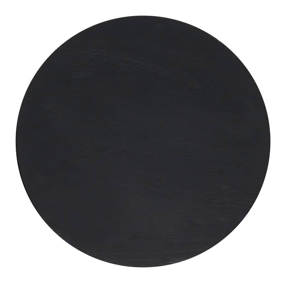 Back. Hivvago - Wisdom Side Table Black - Black.