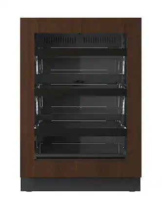 Front. U-Line - U-Line 24"W. 5.1 Cu.Ft. Built-In Compact Refrigerator - Panel Ready Frame/Glass - Integrated Frame.