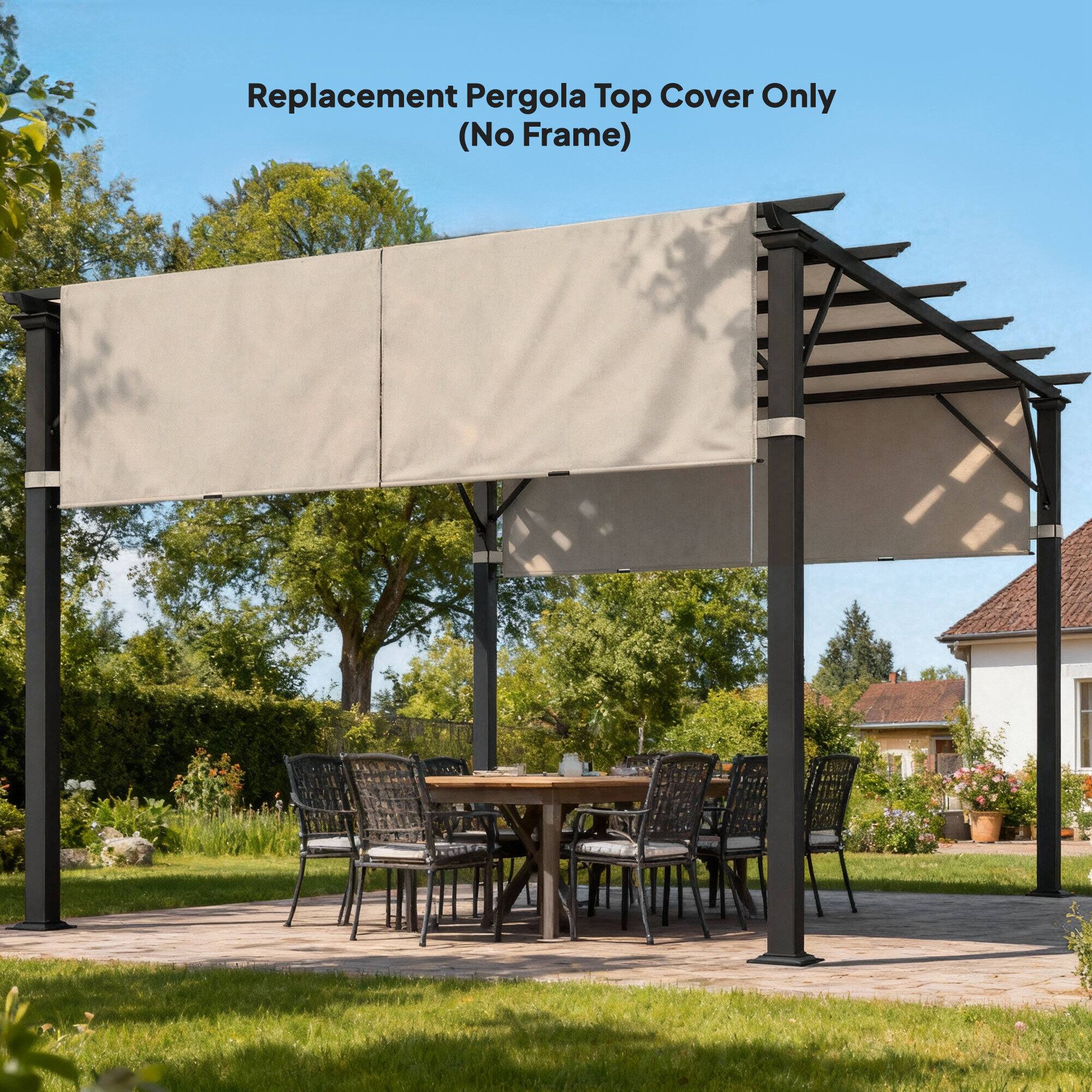 Replacement Pergola Top Cover Only (No Frame)