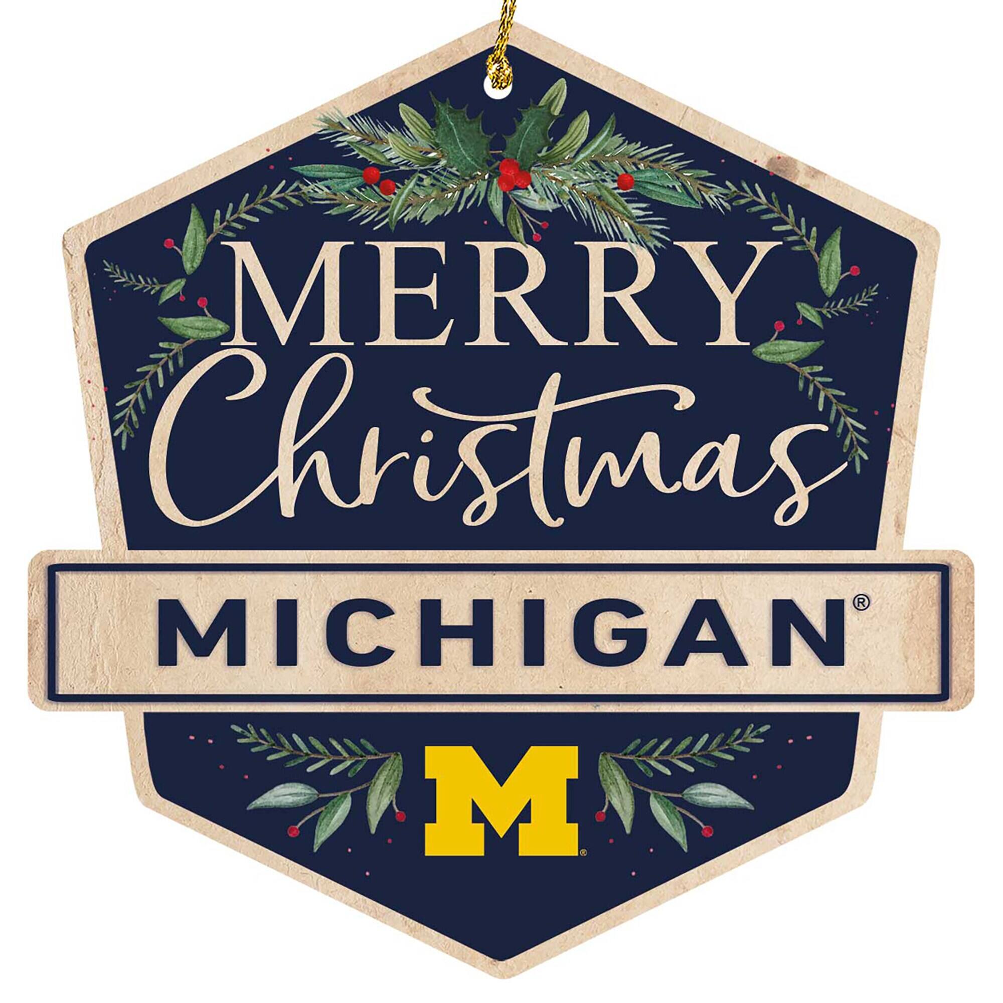 MERRY Christmas  
MICHIGAN  
M