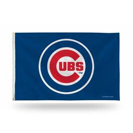 Rico Industries - Chicago MLB Cubs MLB 3X5 Indoor Outdoor Banner Flag with grommets for hanging - Multi