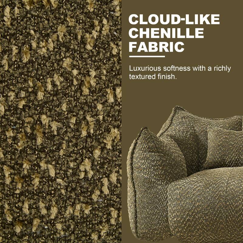 CLOUD-LIKE CHENILLE FABRIC  
Luxurious softness with a richly textured finish.