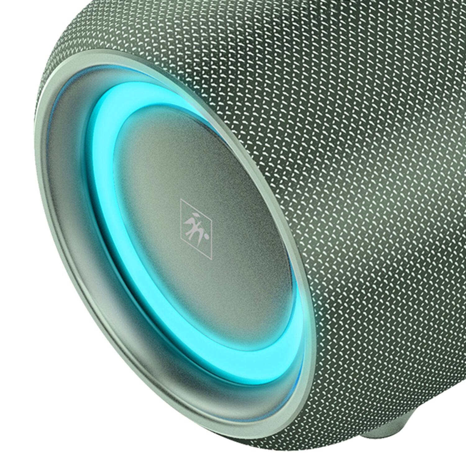 Back. Fisher Studio Pro - Torrent Pro Bluetooth FM Radio LED Boom Box and Speakerphone SBX950 - Green.