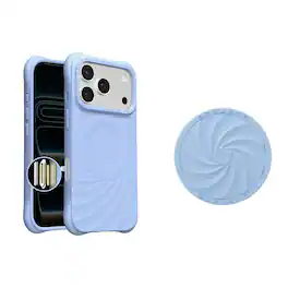 Bundle - Ornarto - Vortuxe Series for iPhone 17 Pro Max Case 6.9" and for MagSafe Phone Ring Holder - Sky Whisper