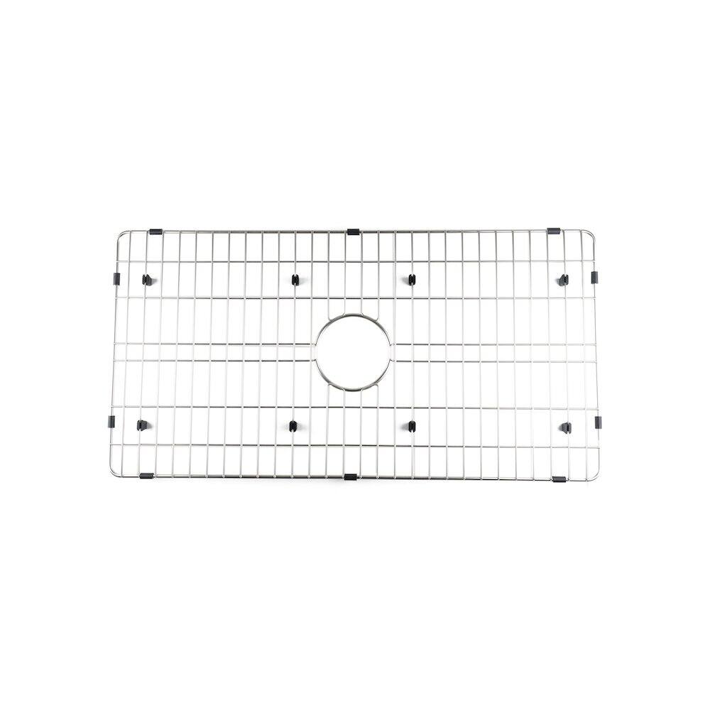 Back. Alfi - Solid Stainless Steel Kitchen Sink Grid for ABF3318S Sink - Gray.